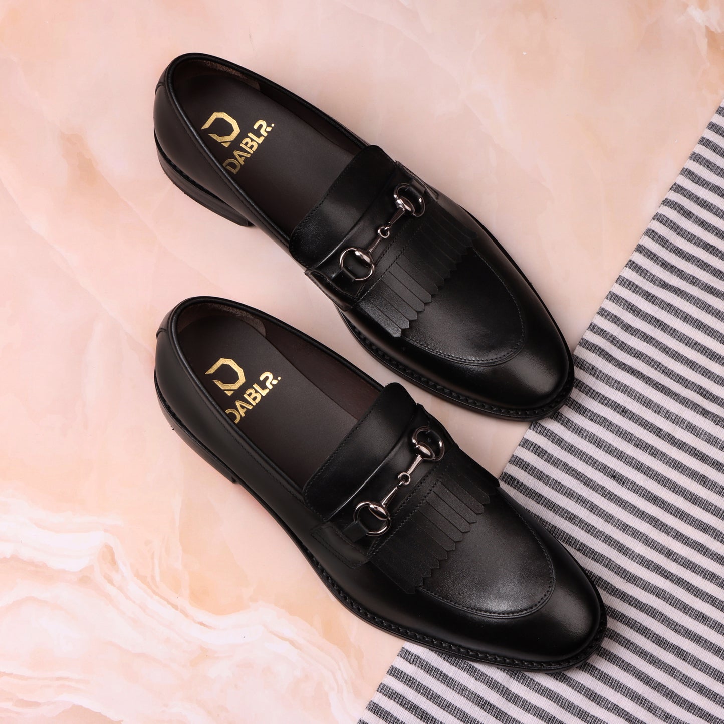 BARCELONA - BLACK LEATHER SHOES
