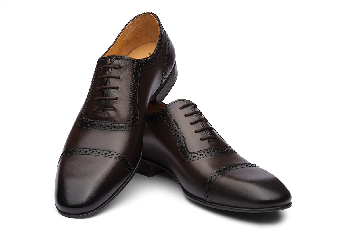 ATHENS - BROWN LEATHER SHOES