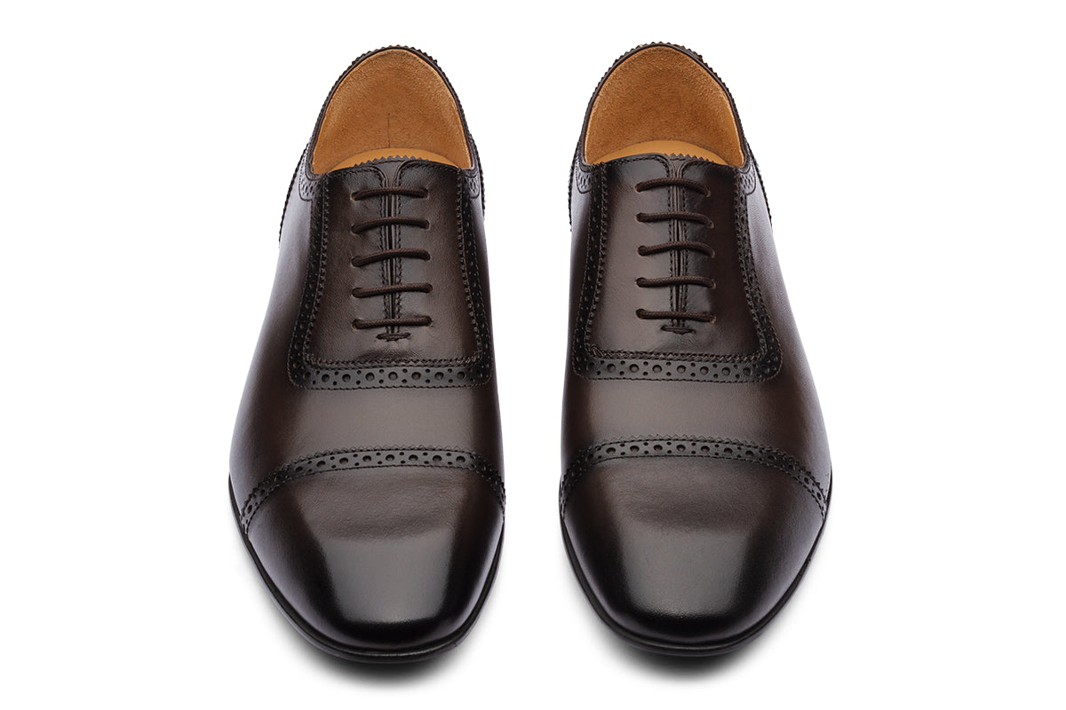 ATHENS - BROWN LEATHER SHOES