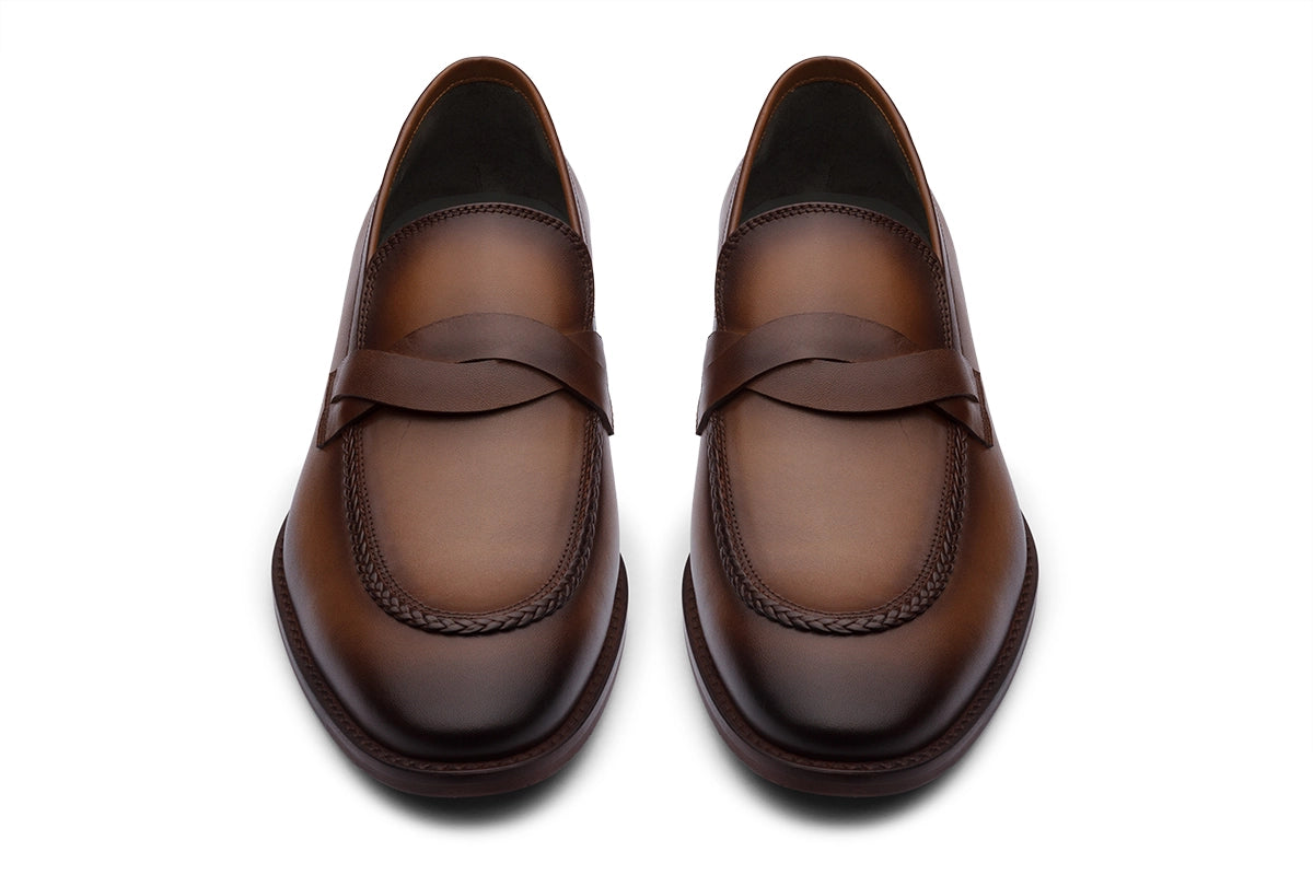 CULLMAN - CHESTNUT BROWN LEATHER SHOES