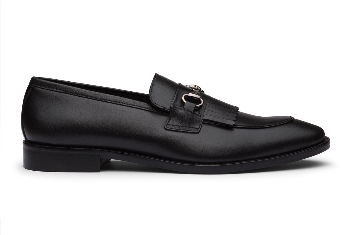 BARCELONA - BLACK LEATHER SHOES