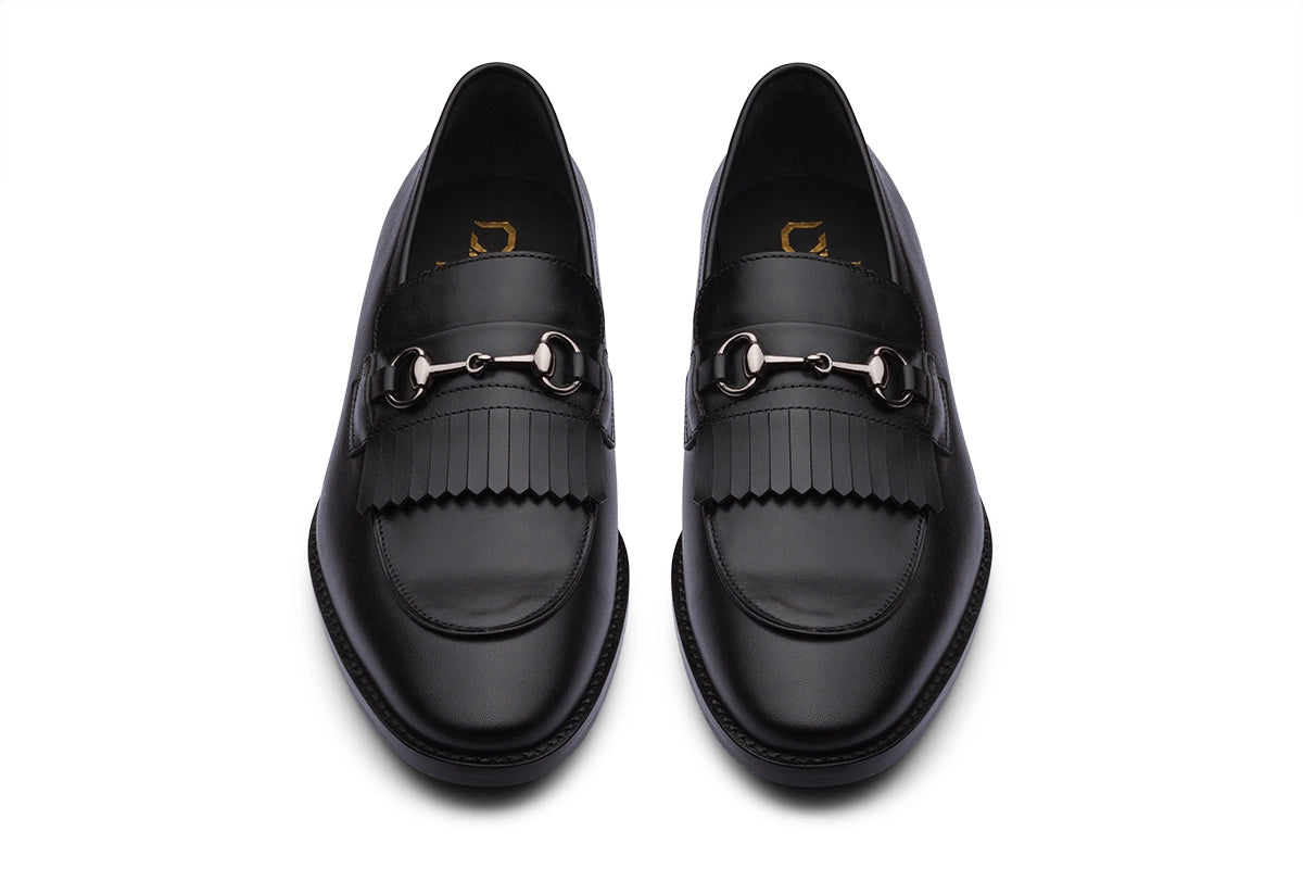 BARCELONA - BLACK LEATHER SHOES