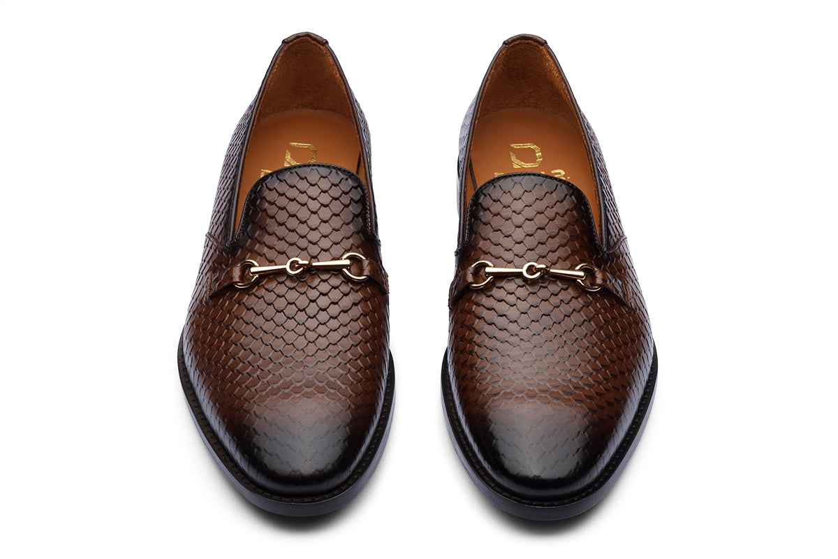 BERLIN - CHESTNUT BROWN LEATHER SHOES