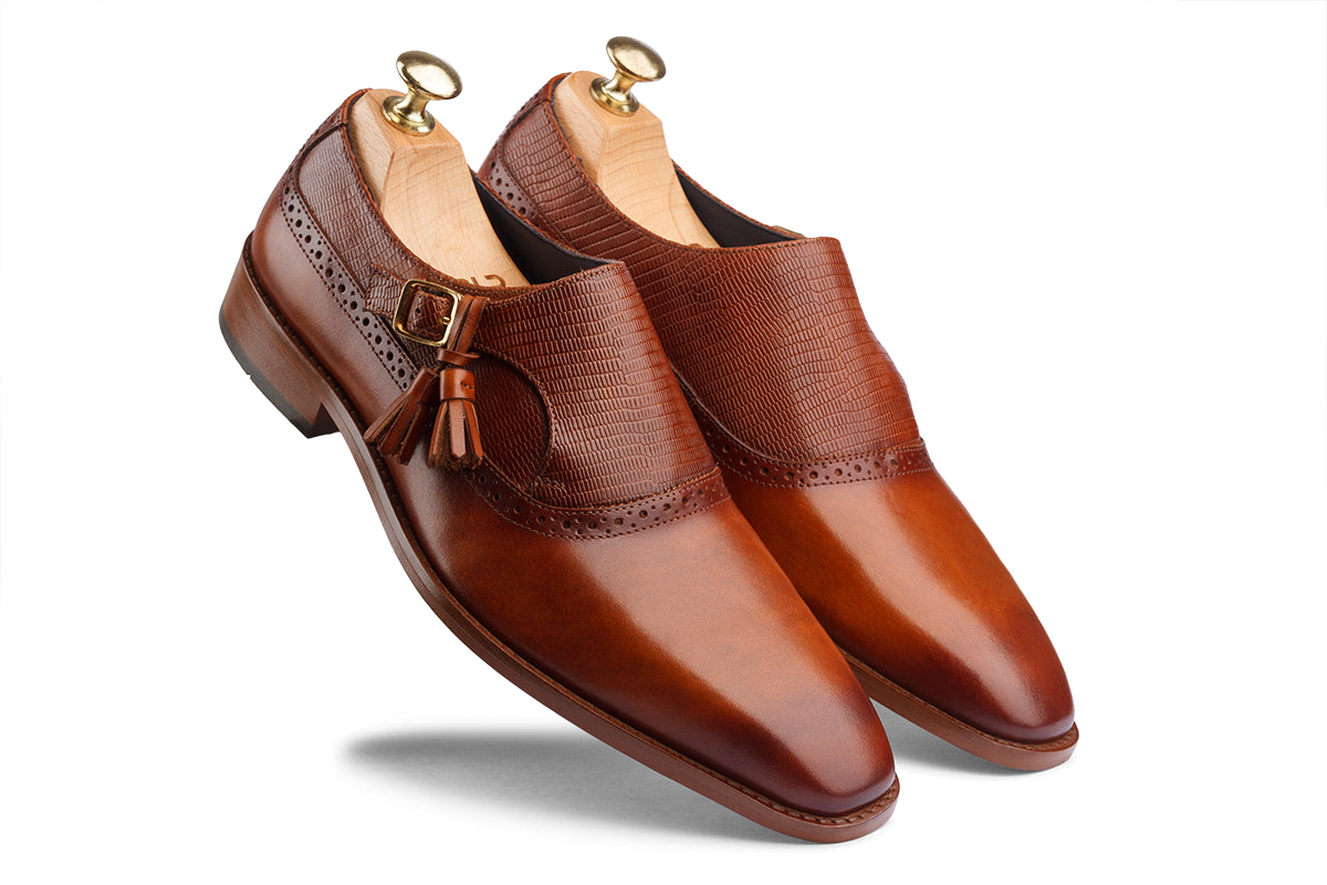 ARTURO - WOODBERRY TAN HAND PATINA LEATHER SHOES