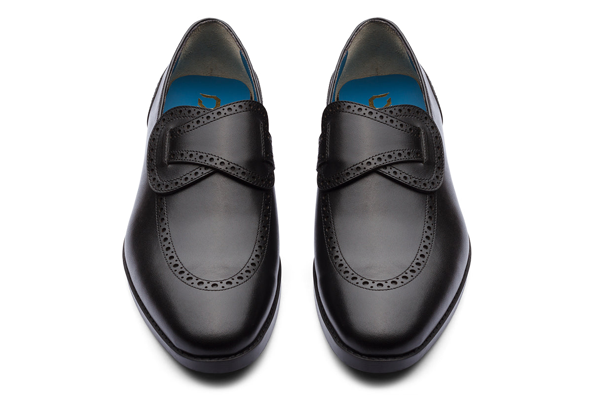 ROMA - BLACK LEATHER SHOES