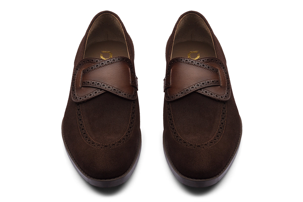 ROMA - SUEDE BROWN LEATHER SHOES