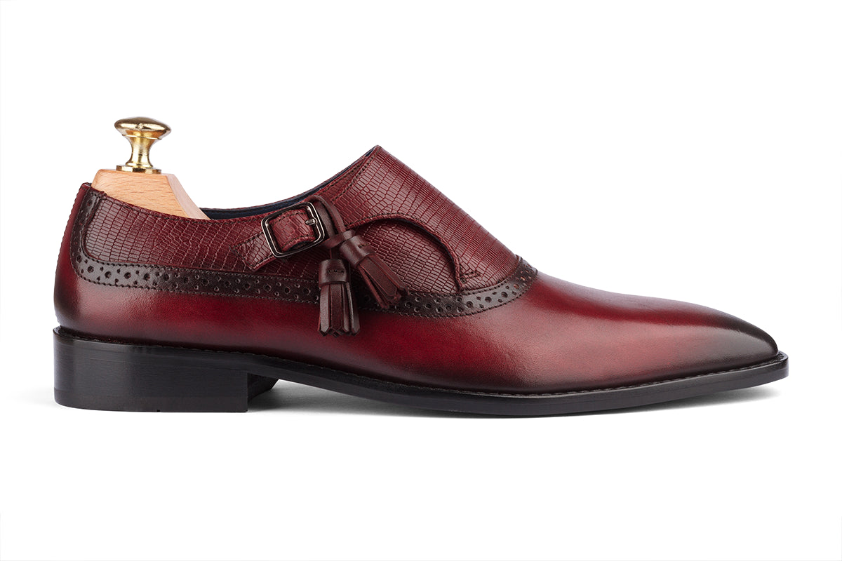 ARTURO - BORDO HAND PATINA LEATHER SHOES