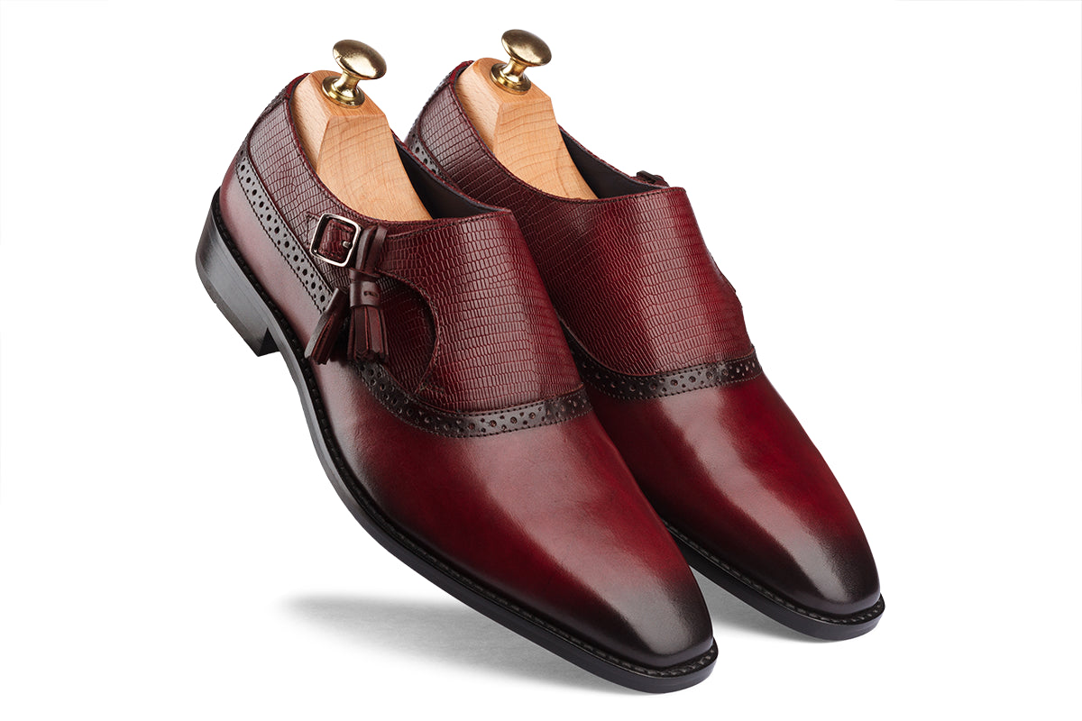ARTURO - BORDO HAND PATINA LEATHER SHOES