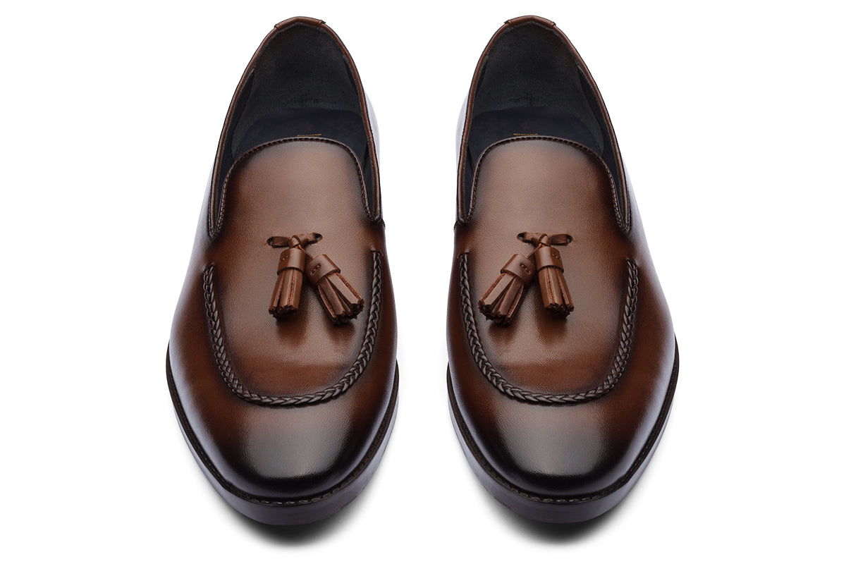 BUDAPEST - CHESTNUT BROWN LEATHER SHOES