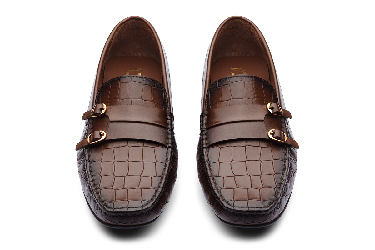 PRAGUE - CHESTNUT BROWN LEATHER SHOES