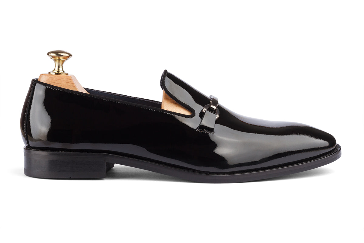 IVAR - GLOSSY PATENT BLACK LEATHER SHOES
