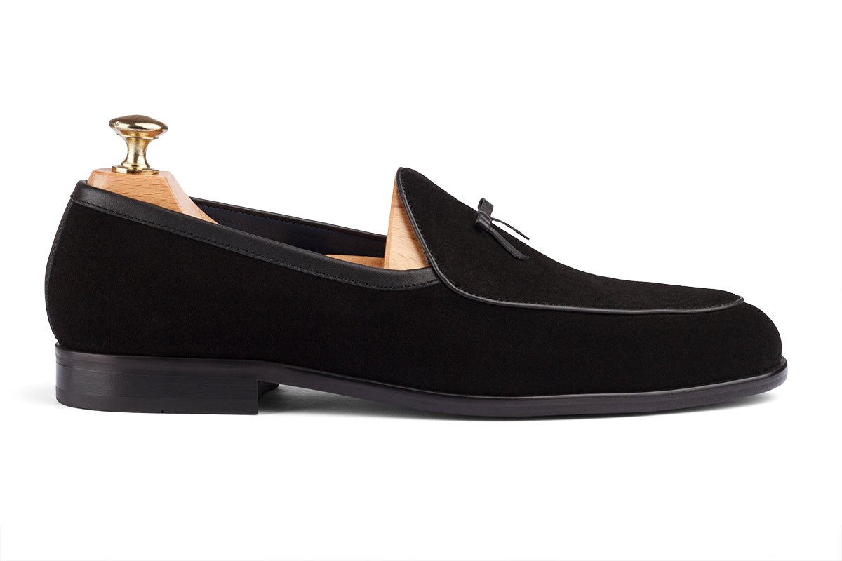ROLLO - BLACK SUEDE LEATHER SHOES