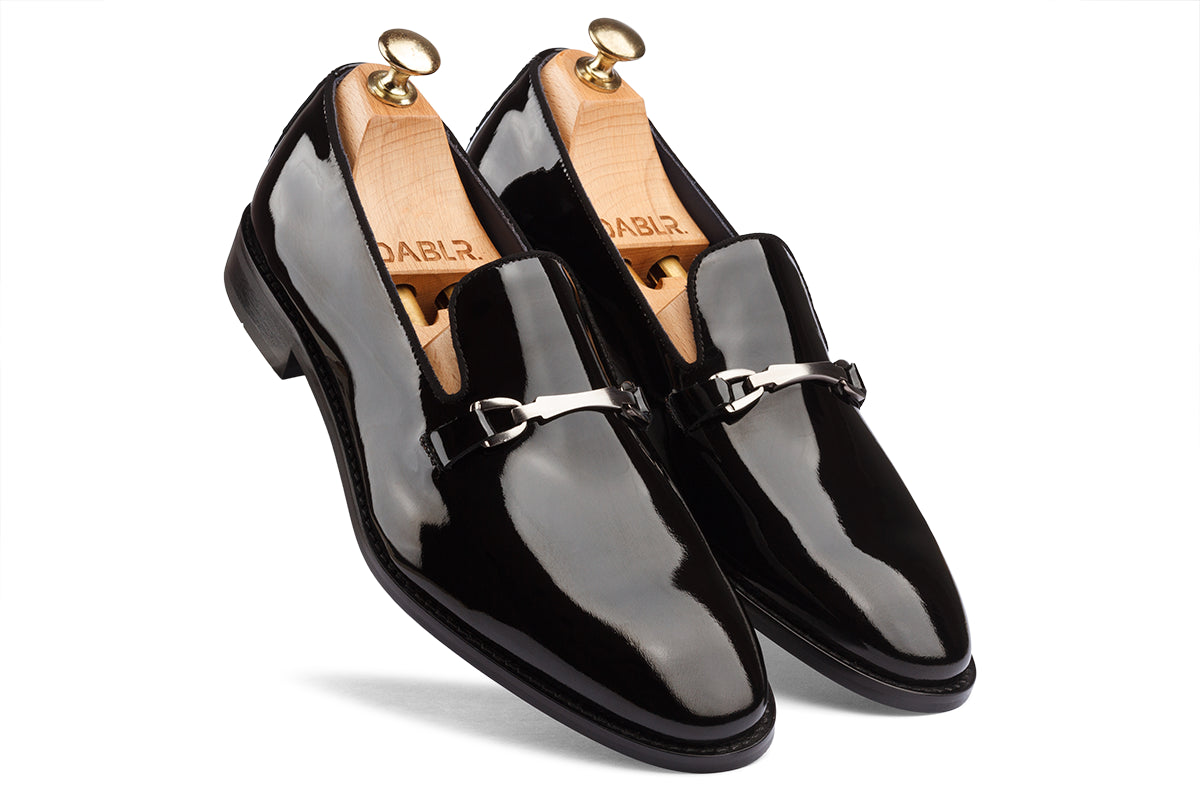 IVAR - GLOSSY PATENT BLACK LEATHER SHOES