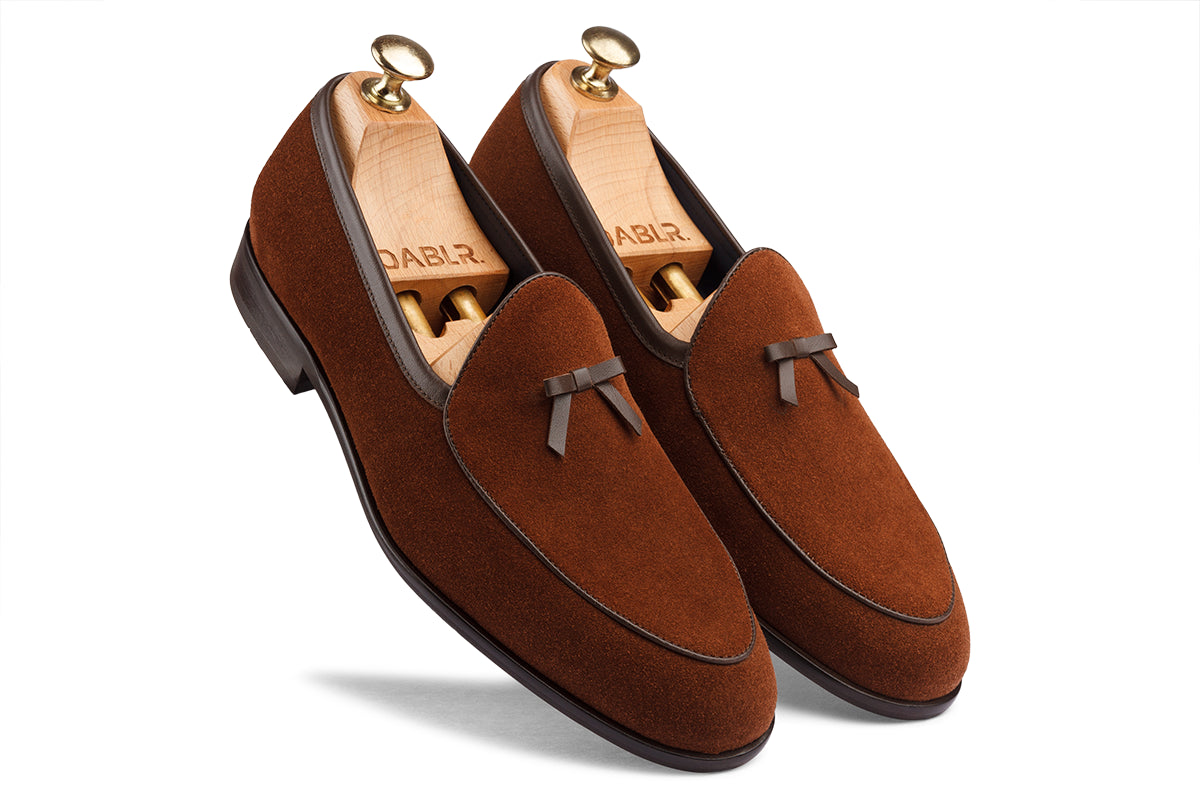 ROLLO - WALNUT BROWN SUEDE LEATHER SHOES