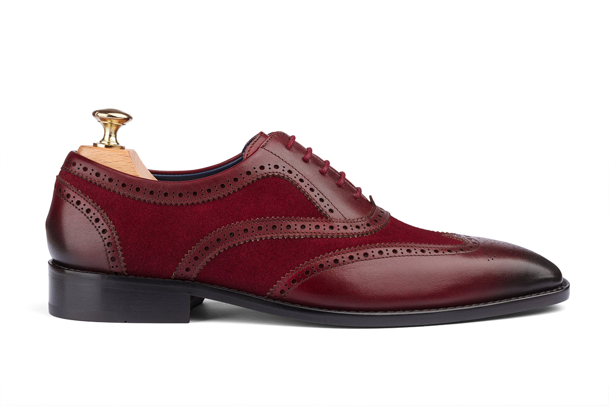 KRAKOW - BORDO HAND PATINA LEATHER SHOES