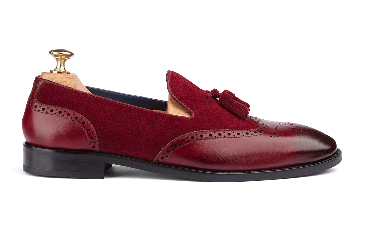 BILBAO - BORDO HAND PATINA LEATHER SHOES
