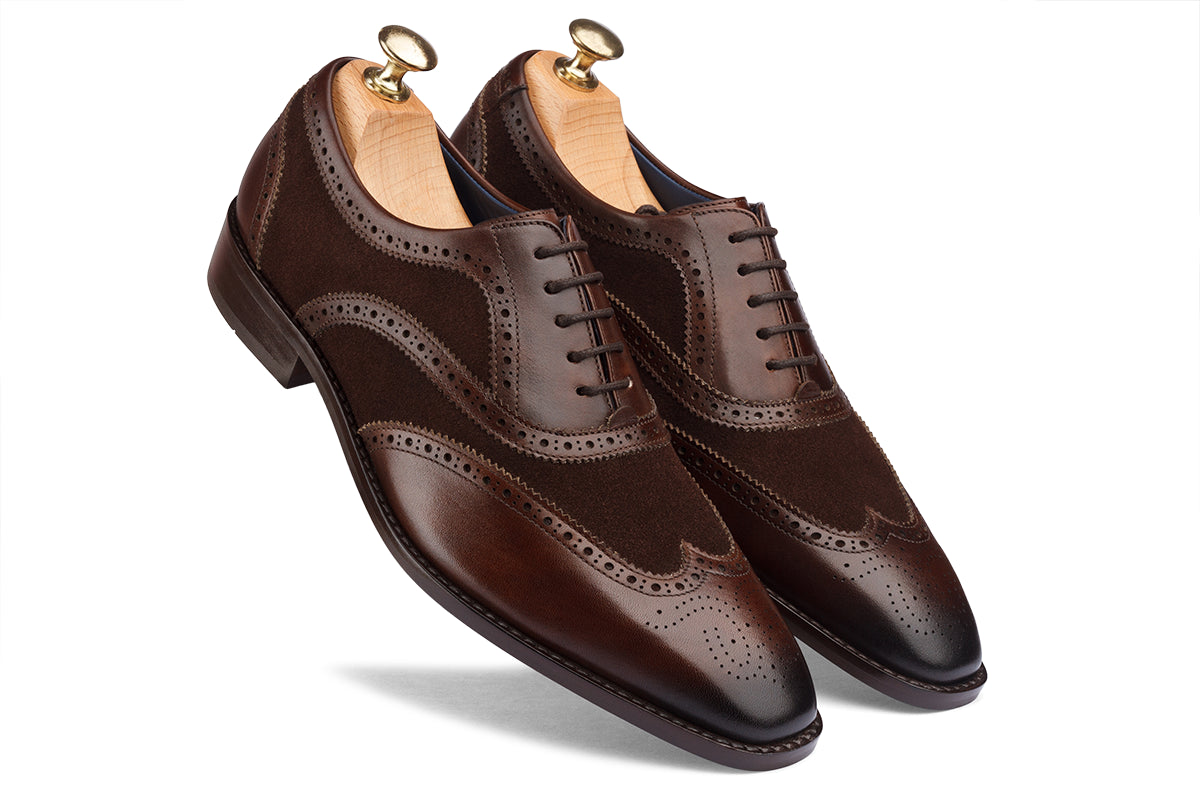 KRAKOW - BROWN HAND PATINA LEATHER SHOES