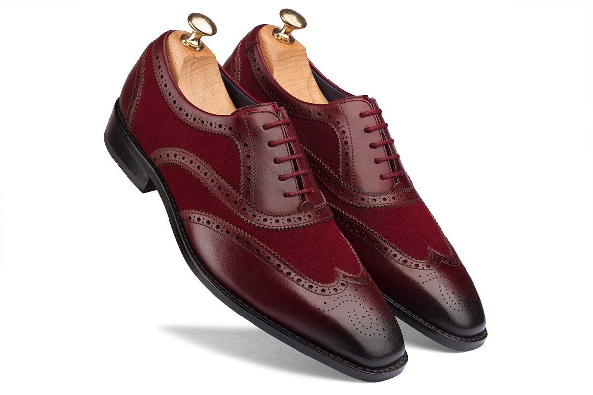 KRAKOW - BORDO HAND PATINA LEATHER SHOES