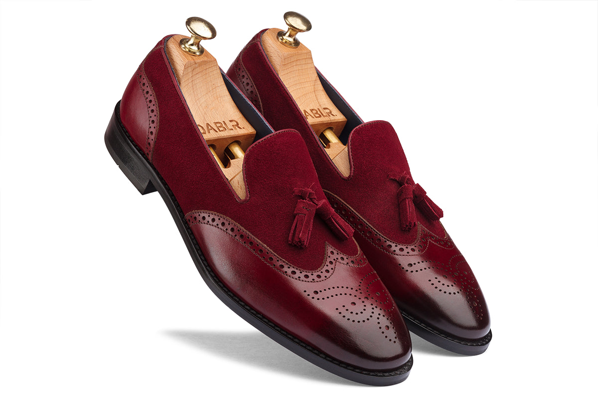 BILBAO - BORDO HAND PATINA LEATHER SHOES