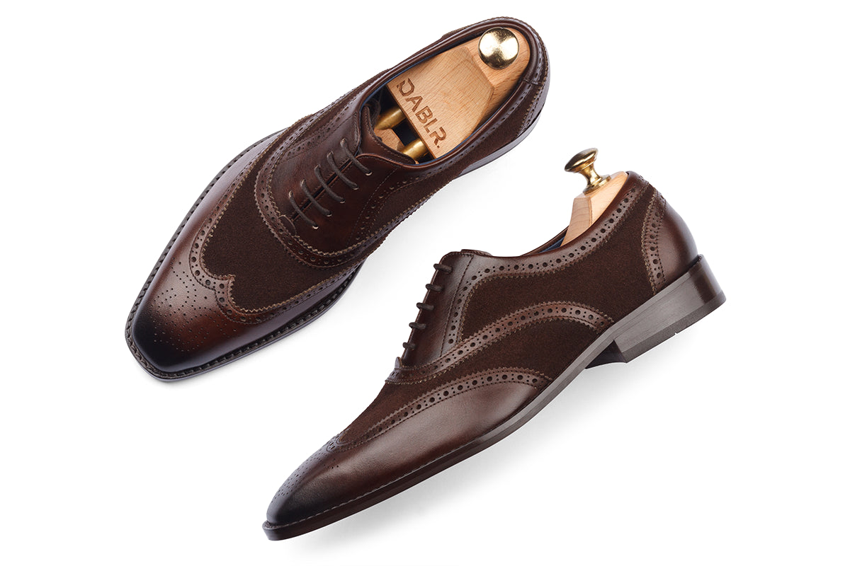KRAKOW - BROWN HAND PATINA LEATHER SHOES