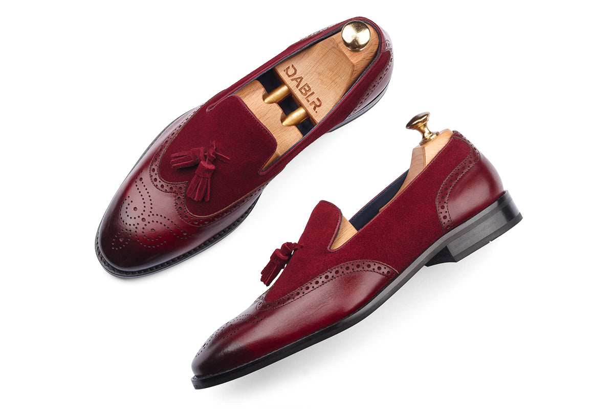 BILBAO - BORDO HAND PATINA LEATHER SHOES