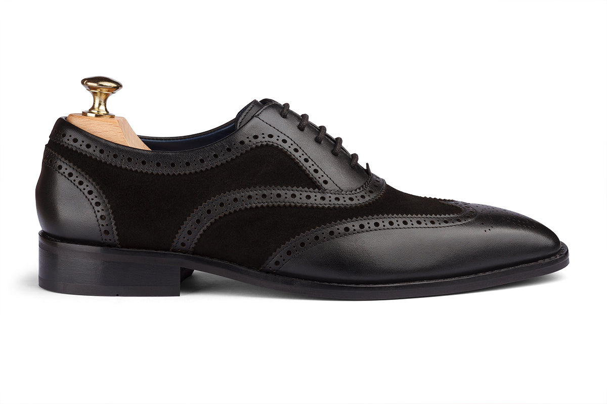 KRAKOW - BLACK PATINA LEATHER SHOES