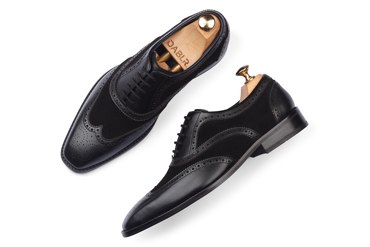 KRAKOW - BLACK PATINA LEATHER SHOES