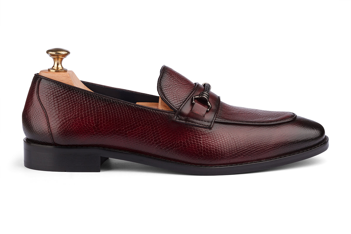 COPENHAGEN - BORDO HAND PATINA LEATHER SHOES