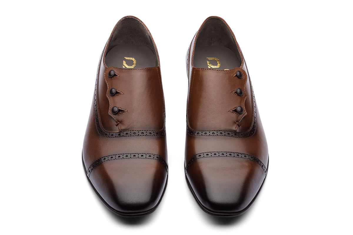 TOKYO - CHESTNUT BROWN LEATHER SHOES