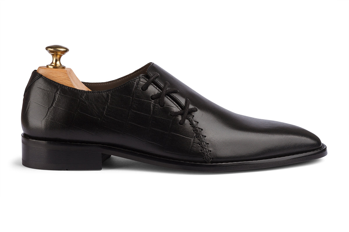 BOGOTA - BLACK PATINA LEATHER SHOES