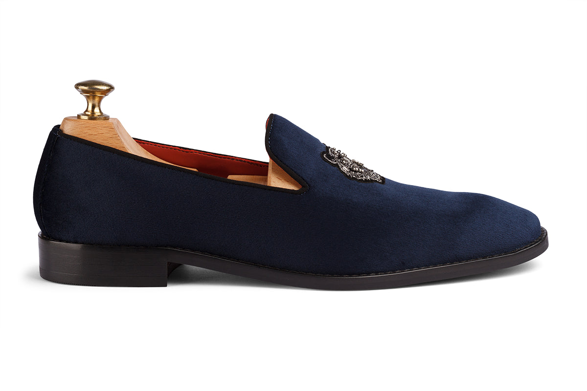 NAPOLI - TIGER EMBROIDERY BLUE