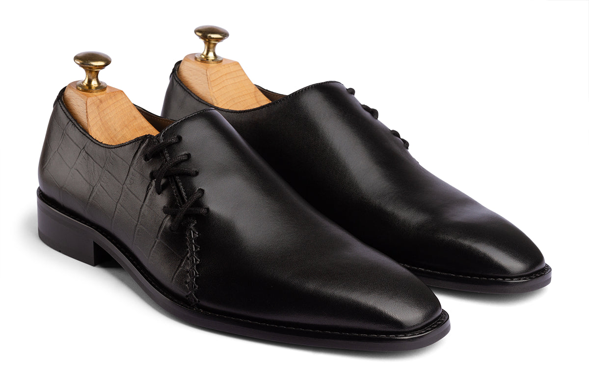 BOGOTA - BLACK PATINA LEATHER SHOES