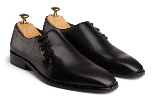 BOGOTA - BLACK PATINA LEATHER SHOES