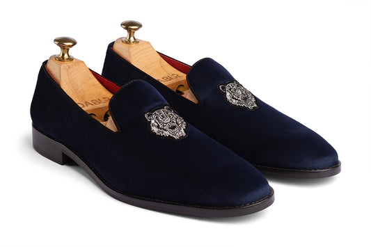 NAPOLI - TIGER EMBROIDERY BLUE