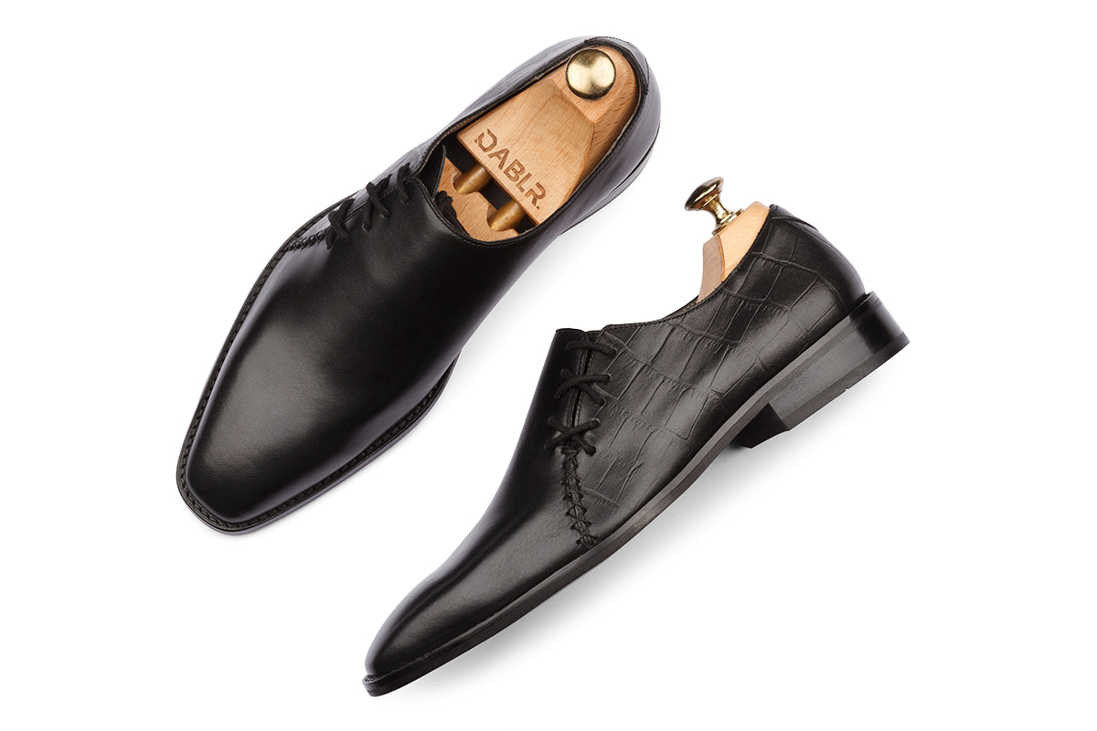 BOGOTA - BLACK PATINA LEATHER SHOES