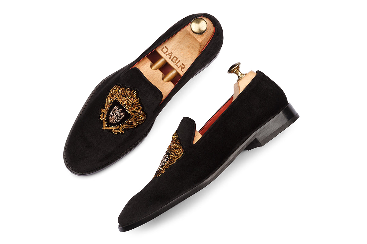 NAPOLI - SHEILD EMBROIDERY BLACK