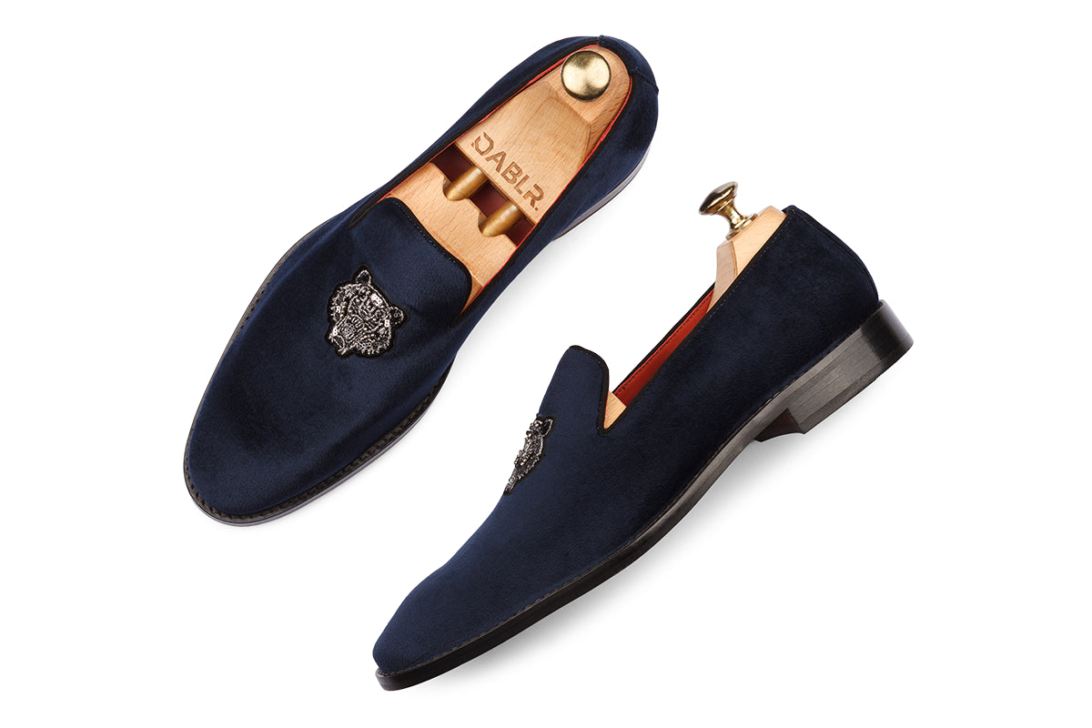 NAPOLI - TIGER EMBROIDERY BLUE