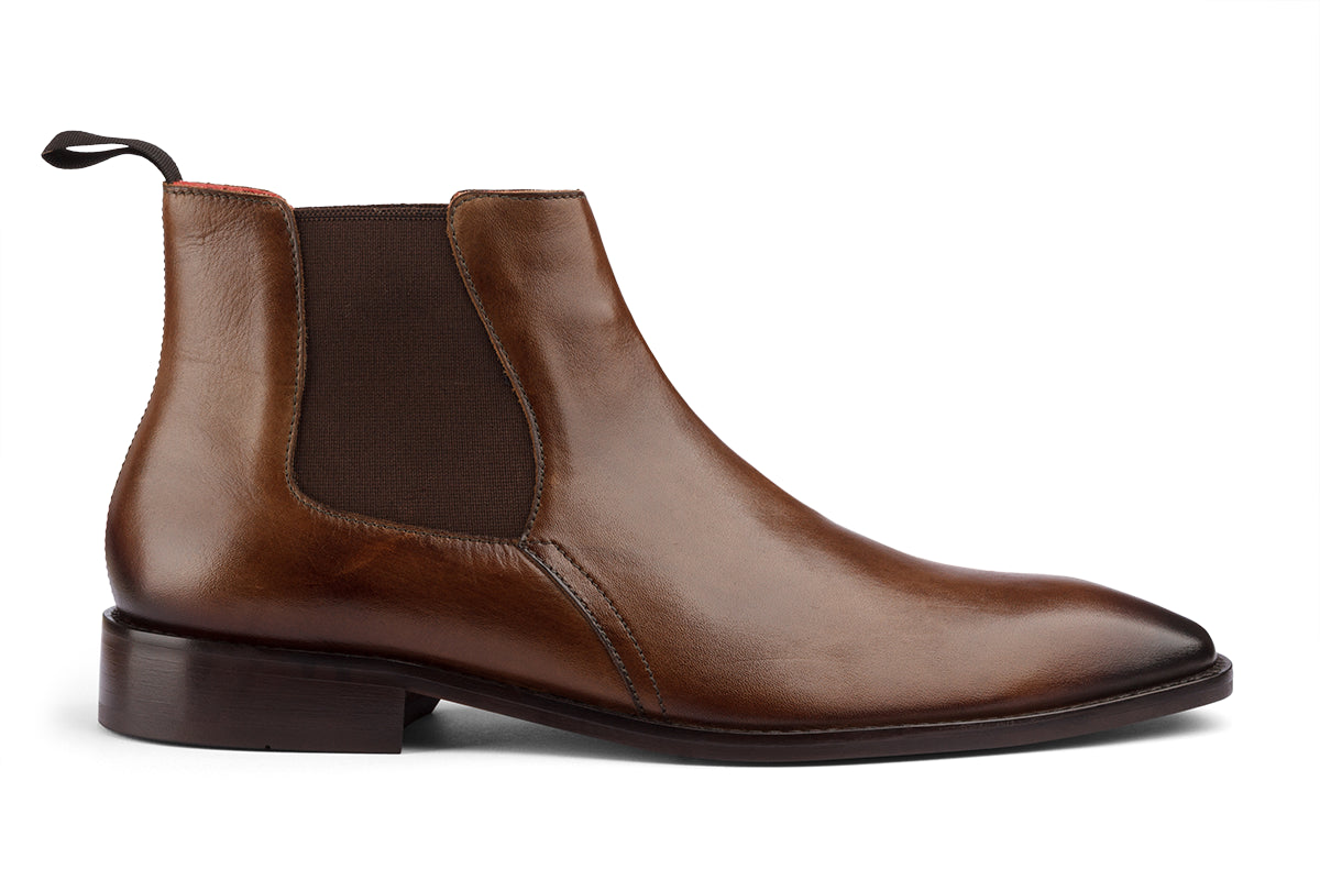 BUSAN - OLIVIA PATINA LEATHER CHELSEA BOOT