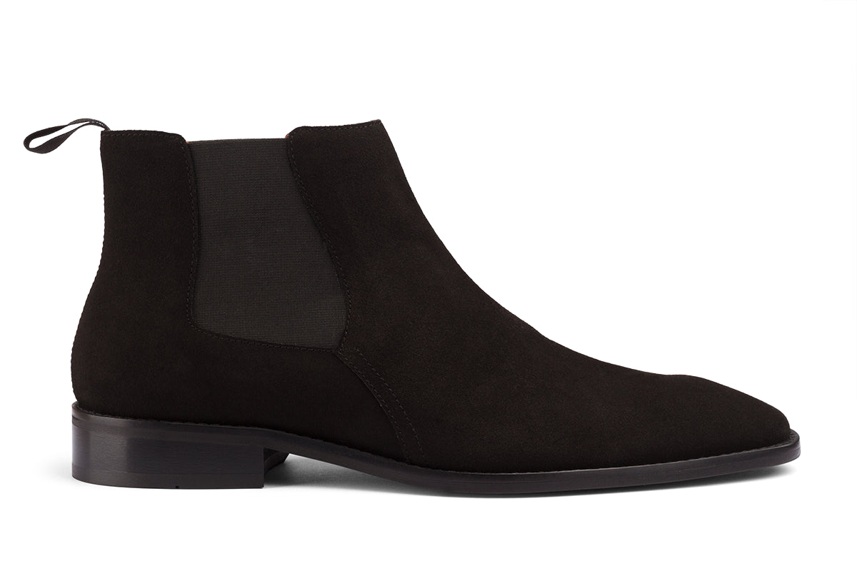 BUSAN - BLACK SUEDE LEATHER CHELSEA BOOT