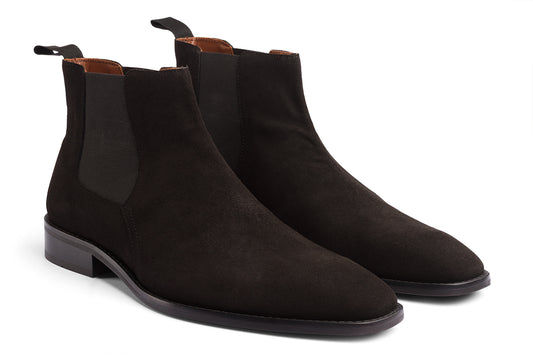 BUSAN - BLACK SUEDE LEATHER CHELSEA BOOT