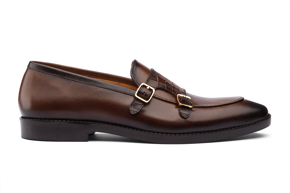 WESSEX - CHESTNUT BROWN LEATHER SHOES
