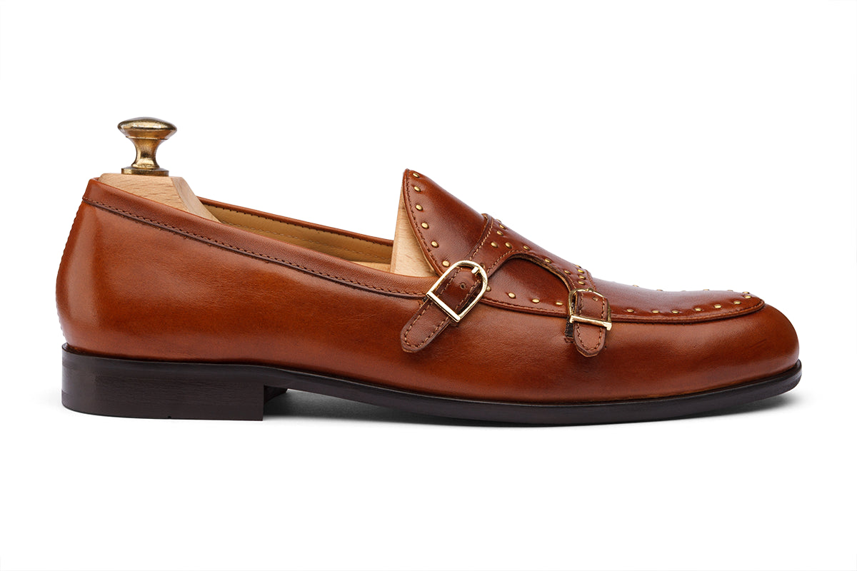 HARALD - WOODBERRY TAN PATINA LEATHER SHOES