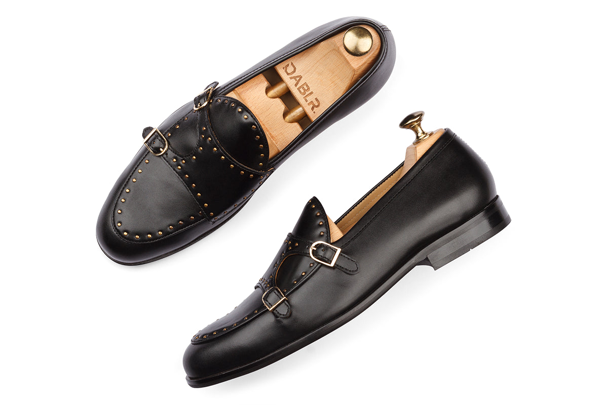 HARALD - BLACK PATINA LEATHER SHOES