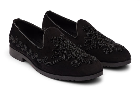 OG CROWN - BLACK VELVET SHOE