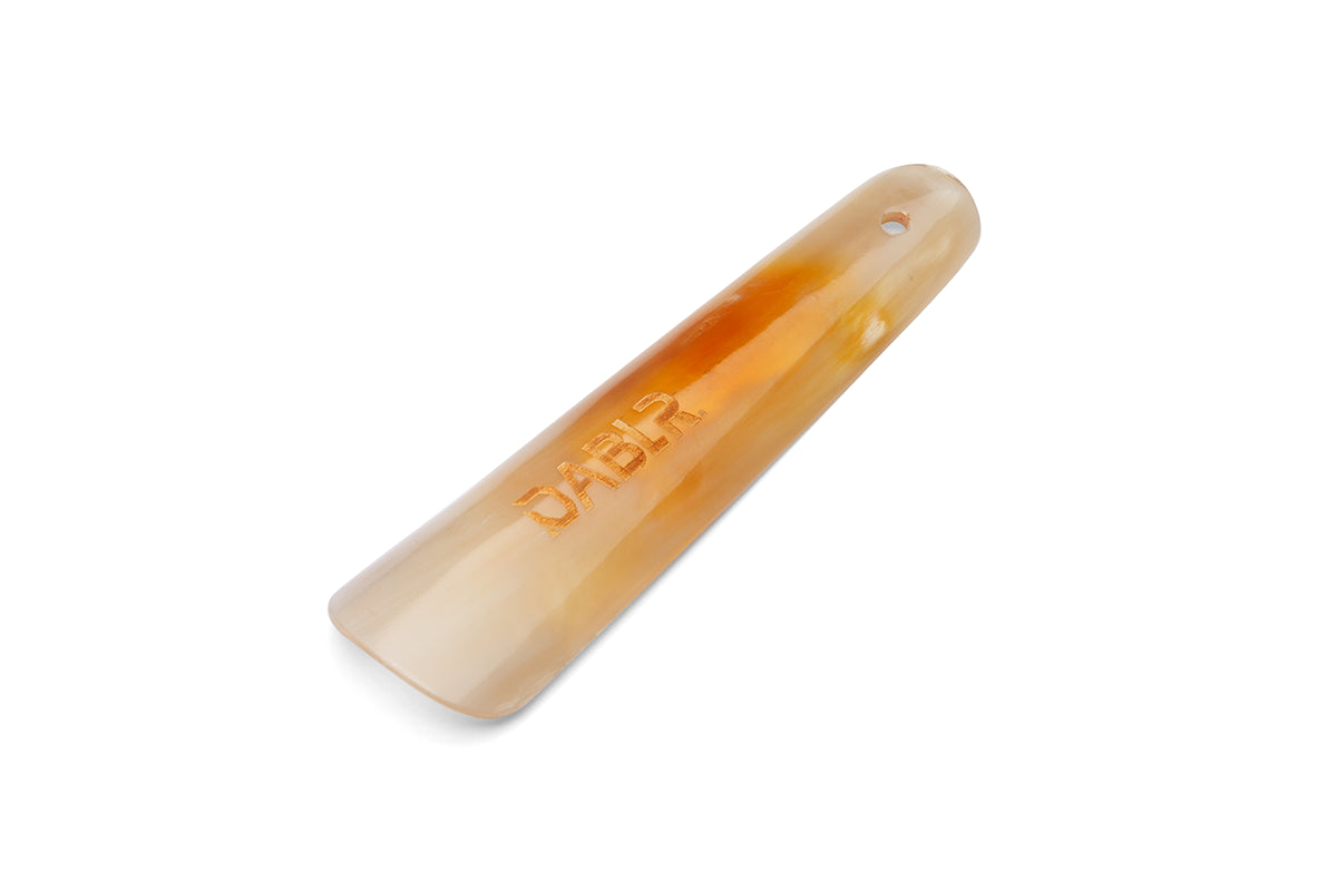 NATURAL BULL SHOE HORN LITE COLOUR 6 INCHES