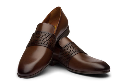 KIEV - CHESTNUT BROWN LEATHER SHOES