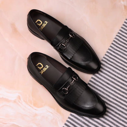 BARCELONA - BLACK LEATHER SHOES