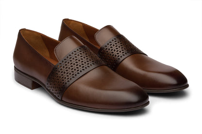 KIEV - CHESTNUT BROWN LEATHER SHOES