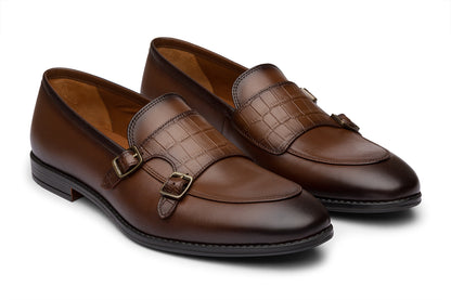 WESSEX - CHESTNUT BROWN LEATHER SHOES