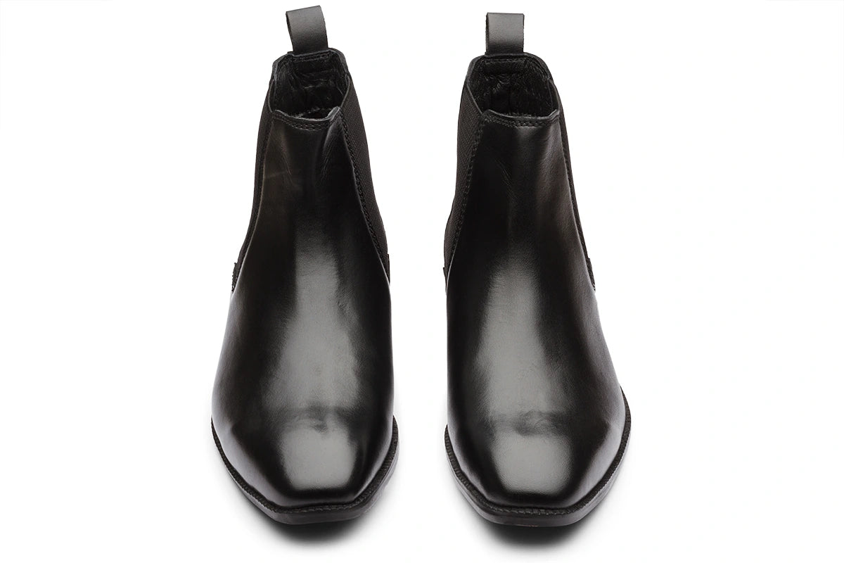 CHELSEA BOOTS - BLACK LEATHER SHOES